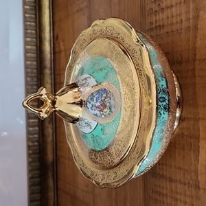 RARE find- VINTAGE LeMieux China covered bowl